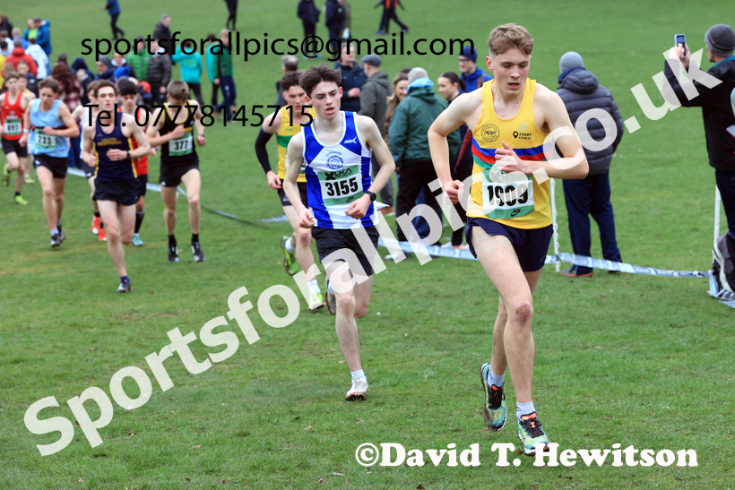 Mens Under-20s 2026 UK CAU Inter Counties Cross Country, Wollaton Park, Nottingham. Photo: David T. Hewitson/Sports for All Pics